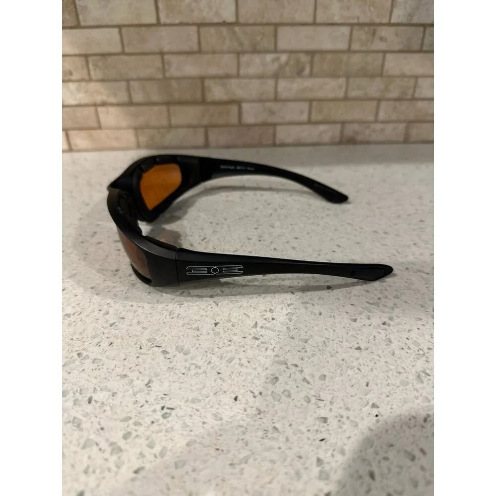 Epoch‎ Eyewear Motorcycle Riding Sports Sunglasses Black Frame Smoke Lens